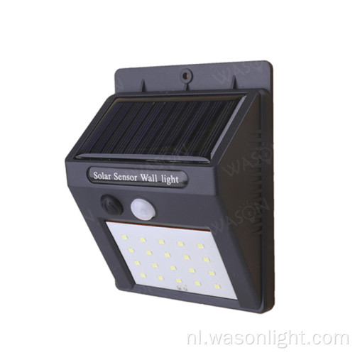 20 LED zonne-energie aangedreven tuinwandlamp